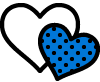 blue-dotted-two-hearts