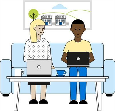 coupleLaptops_lg_illutration illustration-of-couples-on-laptops-on-couch