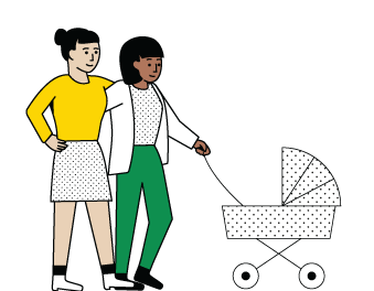 two-women-with-baby-stroller
